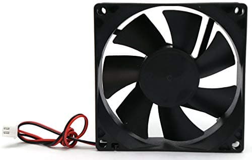 Electronicspices DC 12V Cooling Fan for PC Case CPU Cooler Radiator WITH (JST CONNECTOR) (BLACK)