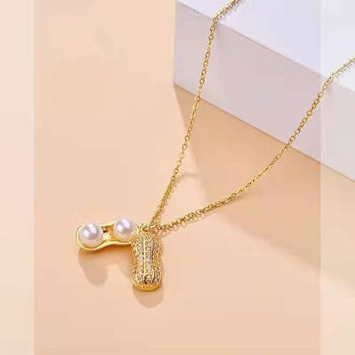 MEENAZ Gold pendant necklace for women Girls Ladies girlfriend Wife Moti Shell Pearl Necklace for woman stylish locket diamond ad cz Pendants chains western Valentine Gift Anti tarnish jewelry 87 6