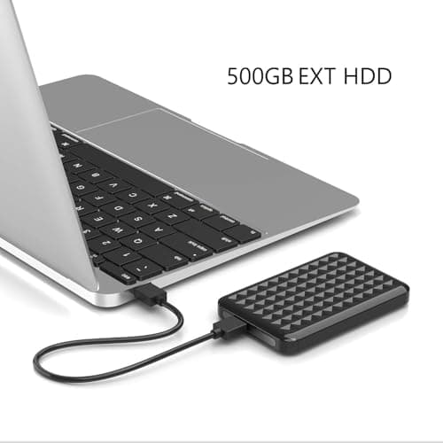 External Hard Drive 500GB USB3.0 High Speed Data Transfer Memory Expansion Data Storage & Portable Backup HDD Compatible with PC, Computer, MacBook, Chromebook.(Cube)(k) 3