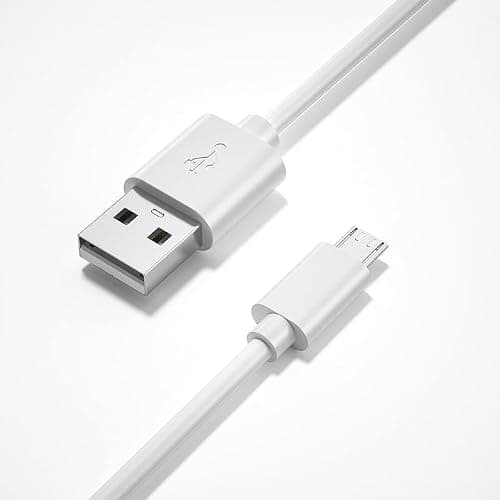 Micro usb cable for Samsung Galaxy E5, Samsung E5 (E 5) Fast Charging Original Like Cable Android Phones, Tablets, 480mbps Data Transfer Speed, Made in India (NJ1- WHITE) 5