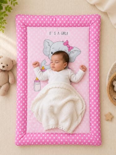 Credence NEW Born Baby GODADI Pack of 2 C0MB0 Set Soft Cotten GODADI/GODARI/Baby Bed/Crib Sheet/Cartoon MAT Baby GODADI/Bedding Set/MALTICOLOUR 4