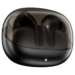 Boat Airdopes Plus 311, Glass Design, ENx Tech, Fast Charge, 50 Hrs Battery, Stream Ad Free Music via App Support Bluetooth Earbuds, TWS Ear Buds Wireless Earphones with mic (Charcoal Black)