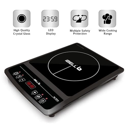 IBELL 30YO 2000W Induction Cooktop with Auto Shut Off & Overheat Protection, 2-Year Warranty (Black) 4