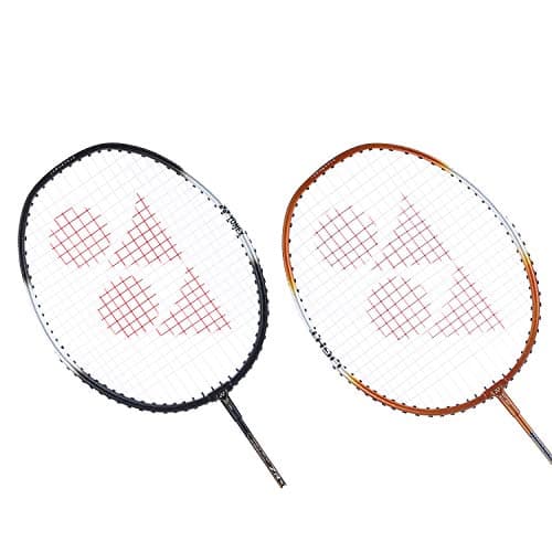 YONEX ZR 100 Light Aluminium Badminton Racquet with Full Cover (Black & Black, Made in India) Set of 2 5