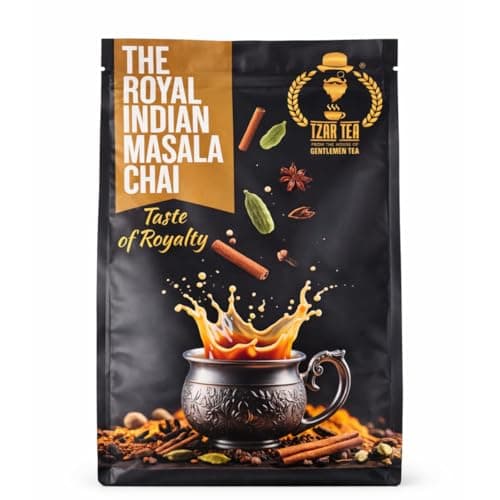 Tzar Tea - The Royal Indian Masala Chai | True Taste Of Royalty | 500 Gram | Pack of 1| 100% Assam | Enriched with 7 Spices From 7 Finest Region Of India | Real Cardamom Cinnamon Clove Ginger Black Pe