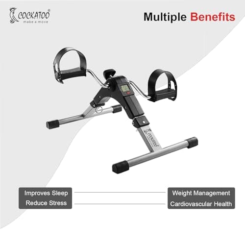 Cockatoo Step-Flex Pedal Exerciser with Digital Display and Adjustable Resistance, Exercise Cycle for Home with Non-Slip Feet, Ideal for Leg & Arm Workouts 2
