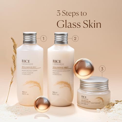 The Face Shop Rice & Ceramide Moisturizing Toner 70ml | Hydrating Milky Face Toner with Rice Extract for Brightening & Glow | Korean Skincare | For All Skin Types 5