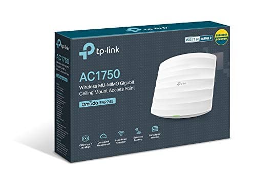 TP-Link Omada AC1750 Wireless Dual Band 1750Mbps Ceiling Mount Access Point – Seamless Roaming, Gigabit, MU-MIMO, Beamforming, Poe Powered, Band Steering, Airtime Fairness (EAP245) 5