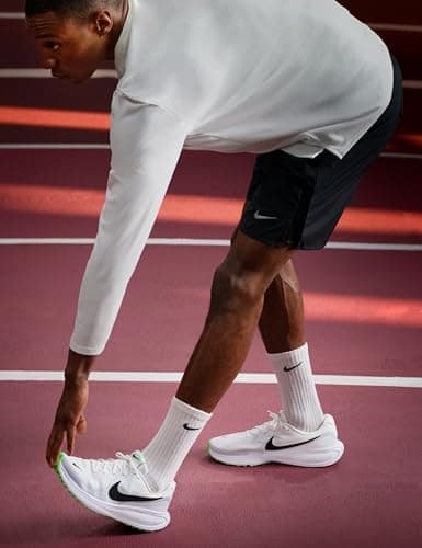 Nike Men Revolution 8 White/Black-Pure Platinum-Glacier Blue Running Shoes 8 UK 2