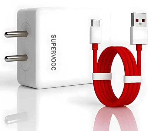 VIHOMI 85W SuperVOOC Fast Charger with Type C Cable | USB C Fast Charging Adapter Compatible with OnePlus 10R, 11R, Nord 3, Oppo, Realme, Vivo & iQOO Smartphones | Cable Included