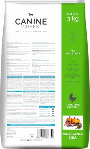 Canine Creek Ultra-Premium Adult Dry Dog Food 3kg | Chicken Flavour | Healthy Muscle Development | Dental Health | Healthy Immune System | Long & Healthy Life 2