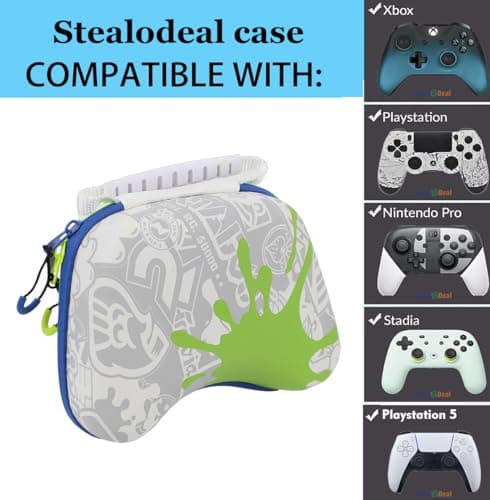 OIVO INDIA Multcolor Universal Travel EVA Game Controller Carrying Case Gaming Accessory Box (Compatible for Xbox One, Xbox, Xbox 360, PS3, PS4, PS5 PS2) 3