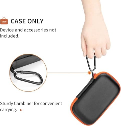 VERTUS® SSD Case Cover for Transcend 240C Portable SSD, Travel Case Protective Cover Storage Bag for Transcend SSD (Black) 2