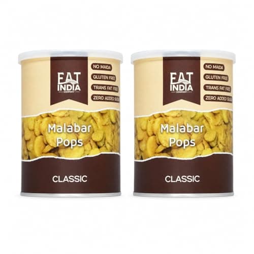 Eat India Company Malabar Pops Classic 320g(Pack of 2 x 160g) | Chukkappam | Malabari Rice Fritters | Black Cumin |Authentic |Premium | No Maida | Snack | Contains Egg | Traditional