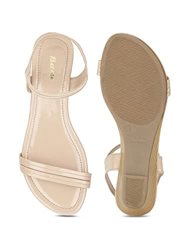 Bata June Sandal Women's Beige Heels - 6 UK (5618219) 4