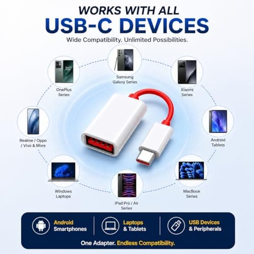 Voltua USB 3.0 to Type C OTG Adapter, 5Gbps Data Transfer, 15W Charging 5