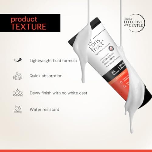 Deconstruct Fluid Brightening Sunscreen SPF 50+ PA++++ |Sunscreen with Niacinamide| Brightens Skin | Dewy finish| Gives glow| Lightweight, Quick absorb |For dry, oily,combination, normal skin |For Men 2