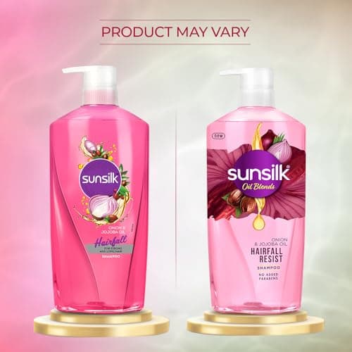 Sunsilk Onion & Jojoba Oil Hairfall Resist Oil Blends Shampoo | with No Added Parabens | (700 ml) 3