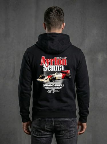 THE SOUTH STORE Mens Black Full Sleeve Graphic Printed Hooded Sweatshirt | F1 Racing Back Graphic Print Hoodie | Winter Wear for Men and Women 5