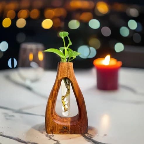 GRUHAM D-Cut Wooden Planter 3