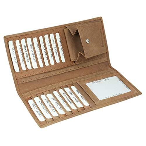 STYLE SHOES Cognac Smart Design Card Holder 5