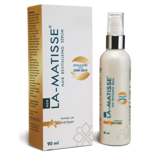 La-Matisse Hair Revitalizing Serum for Hair Growth – Reduces Hair Fall, Boosts Volume & Strength – Non-Greasy Hair Serum for Women & Men – With Biotin, Caffeine & Peptides – 50ml