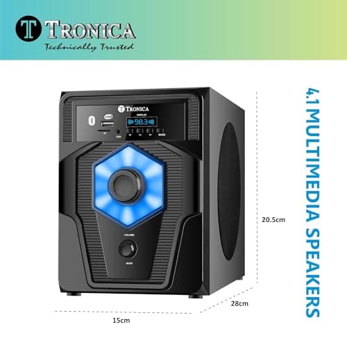 Moscow 40W 4.1 Bluetooth Home Theater System with Vivid Lights & Slim Remote (Plays FM/pendrive/Sd Card Reader/Aux/Mobile/Smart Tv or Any aux Source) 3