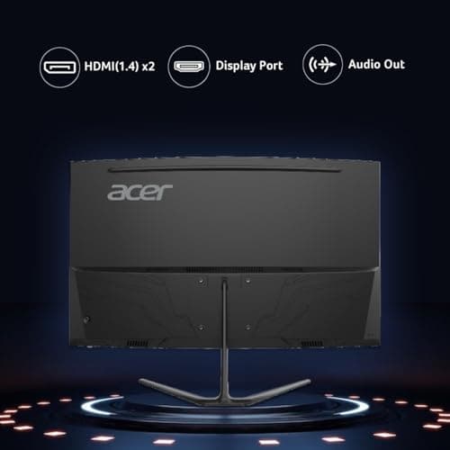 acer ED320QR 31.5 Inch Full HD VA Panel 1500R Curved Backlight LED LCD Monitor I 1 MS VRB I 165Hz Refresh Rate I AMD Free Sync Premium I HDR 10 I 2 X HDMI 1 X Display Port I Eye Care Features I Black 3