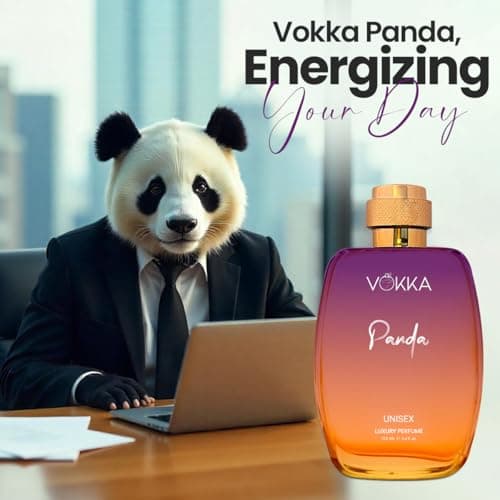 VOKKA Panda & Desert Oud 200 ml | Pack of 2 x 100ml Unisex Luxury Long Lasting Perfume Gift Set For Men And Women | Ambery & Arabian Woody Eau De Parfum | Notes: Saffron, Amber, Spicy Agarwood 3