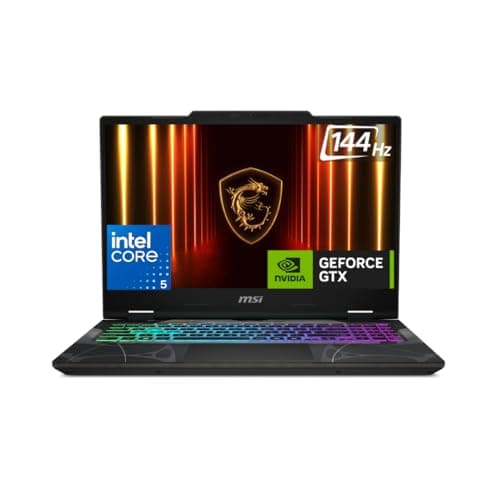 MSI Cyborg 15, Intel Series 2 Core 5 210H, 40cm FHD 144Hz Gaming Laptop (16GB/512GB NVMe SSD/Windows 11 Home/NVIDIA GeForce RTX 5050, GDDR7 8GB/Translucent Black/2.1Kg) B2RWEKG-217IN