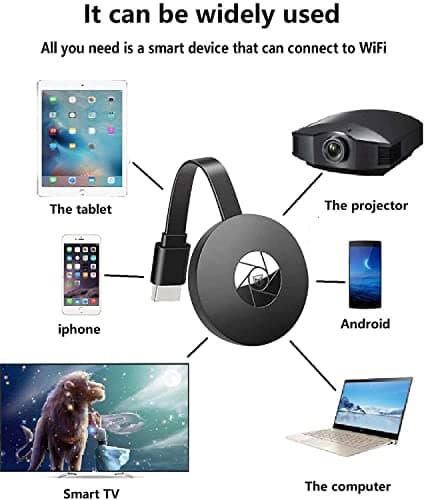 MS 4K Mirarcast Wi-Fi Wireless Display Adaptor/DLNA Wireless HDMI Screen Mirroring Wi-Fi Dongle/Cromecast. 5