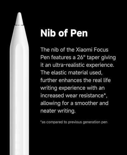 Xiaomi Focus Pen for Xiaomi Pad 7 & Pad 8 | Smart Pen/Stylus for Tablet | Pressure Sensitivity | Ultra Low Latency | 0g Activation Force 4