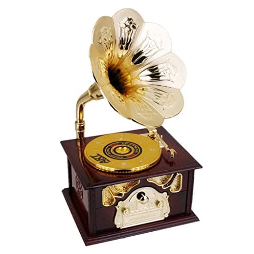 ZOOMELLA Retro Gramophone Design Mechanical Disc Music Box|1970-Now| 1970-Now 5