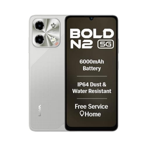 Lava Bold N2 5G (Regal Gold, 4GB RAM, 64GB Storage) | 6000 mAh Super Battery | Octacore Ultrafast Processor | Biggest 6.75 (HD+) 120Hz Display | IP64 Dust & Water Resistant | Free Service @ Home
