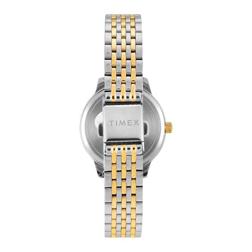 TIMEX Analog Watch for Women with White Round Dial & Silver Stainless Steel Bracelet Band Water Resistant Women's Wrist Watches - TWEL20202 6