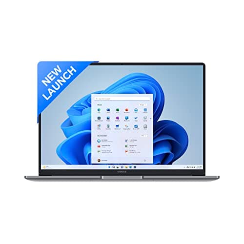 HONOR MagicBook X14 (2023), 12th Gen Intel Core i5-12450H (8GB/512GB NVMe SSD, 14-inch (35.56 cm) FHD IPS Anti-Glare Thin and Light Laptop/Windows 11/Backlit Keyboard/Fingerprint Login/1.43Kg), Gray