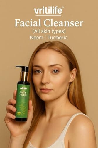 HILLCRAFT Ayurvedic Facial Cleanser with Neem, Turmeric & Camphor Oil – Deep Cleanse, Natural Glow – No Parabens, Sulfates – For All Skin Types – 100ml (Men & Women) 5