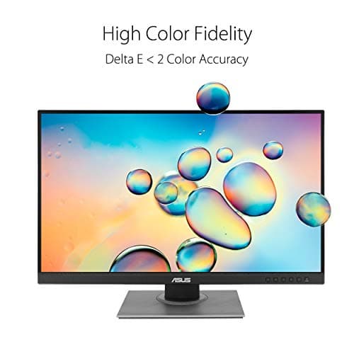 ASUS Proart Display PA278QV WQHD, 27 Inch (68.58 Cm) 2560 X 1440 Pixels Monitor, 100% Srgb/Rec. 709, E < 2, IPS, Displayport Hdmi Dvi-D Mini Dp, Calman Verified, Eye Care, Anti-Glare (Black) 3