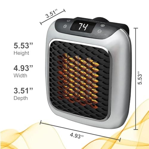 800 Watt Wall Mounted Electric Convector Heater with Remote and Digital Timer (Indian Plug) 2