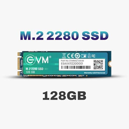 EVM 128GB M.2 SATA SSD 2280 | Internal Solid State Drive | Up to 520MB/s Read 370MB/s Write | Laptop Desktop Upgrade | 5 Year Warranty (EVMM2/128GB) 2