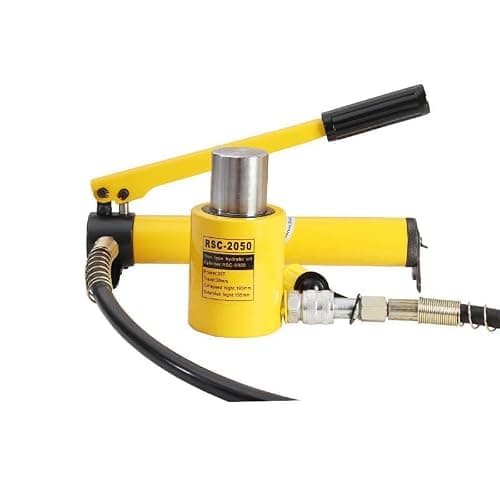 Hartley® HY RSC+2050-180 Hydraulic Cylinders Jack Solid with Hand Pump Single Acting Hydraulic Ram Cylinder 50mm Hydraulic Lifting Cylinders, (20T 2Inch)
