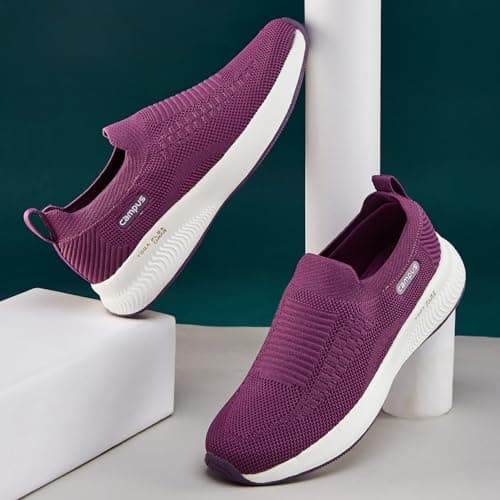 Campus Women's Annie Walking Shoes PRPL/SIL - 6UK/India 2