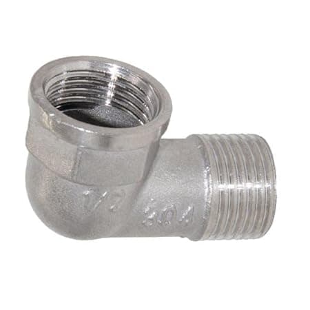 4x1/2 Double End Right Angle Pipe Fitting Threaded Elbow Connector DN15| Plumbing Pipe Fittings | Universal Fitting