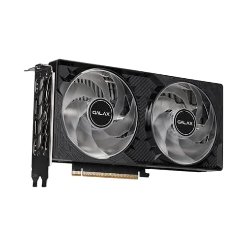 Galax GeForce RTX 5050 1-Click OC 8GB GDDR6 Gaming Graphics Card, NVIDIA Blackwell Architecture, PCIe Gen 5.0, 20 Gbps Memory, 2602 MHz Boost Clock, Dual 92mm Wings 3.0 Fans, High Performance AI GPU 3