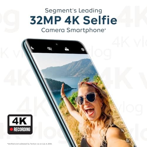 iQOO Z10R 5G (Aquamarine, 8GB RAM, 128GB Storage) | 32MP 4K Selfie Camera | Quad-Curved AMOLED Display | Dimensity 7400 Processor with 750K+ AnTuTu 3