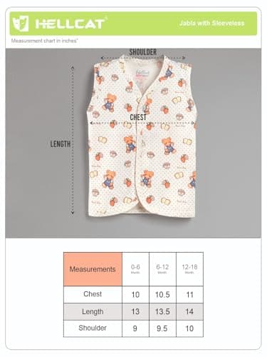 HELLCAT 100% Cotton 10-Piece Gift Set for Newborn Babies (0–6M, Unisex) | Baby Boys & Girls Clothing Combo_ Multicolour_0-6 Months 6