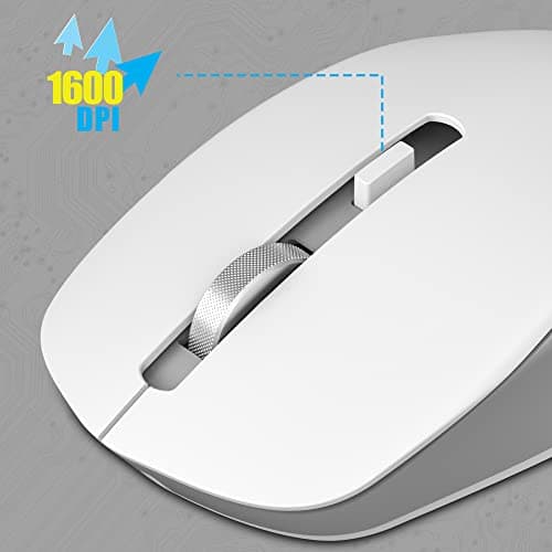 ZEBRONICS Zeb-Companion 500 2.4GHz Wireless Keyboard and Mouse Set, USB Nano Receiver, Chiclet Keys, Ultra Silent, Power On/Off Switch, Rupee Key, for PC/Mac/Laptop (White) 5