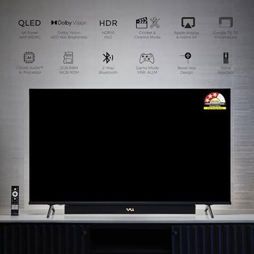 Vu 164cm (65 inches) Vibe Series 4K QLED Smart Google TV 65VIBE-DV 2
