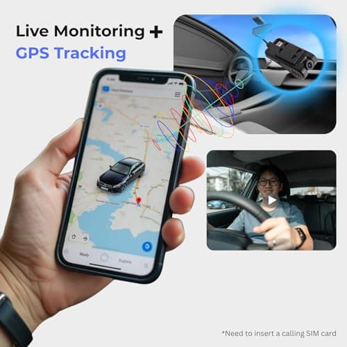 FETACA® DC4 Dash Cam with GPS & 4G – Full HD 1080p, Live Video, SOS, Emergency Alerts, Remote Monitoring – Car Camera for Mahindra Thar with Installation Support + Free 12-Month App Subscription 3