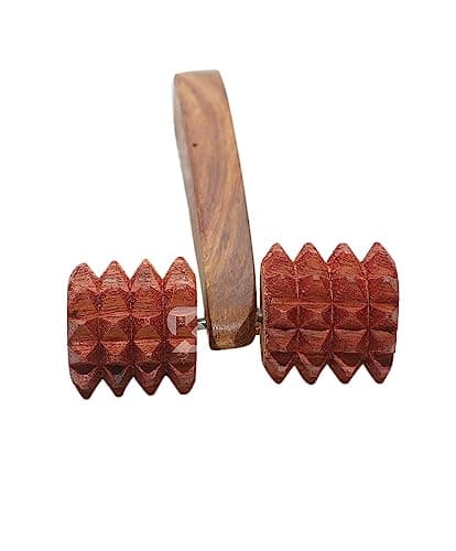 Antlantic Wood Store Balayantra Wooden Roller Head Manual Massager for Hair Fall Prevention, Soothing Acupuncture Effect, Stimulates Roots & Blood Circulation, Pain Relief 2